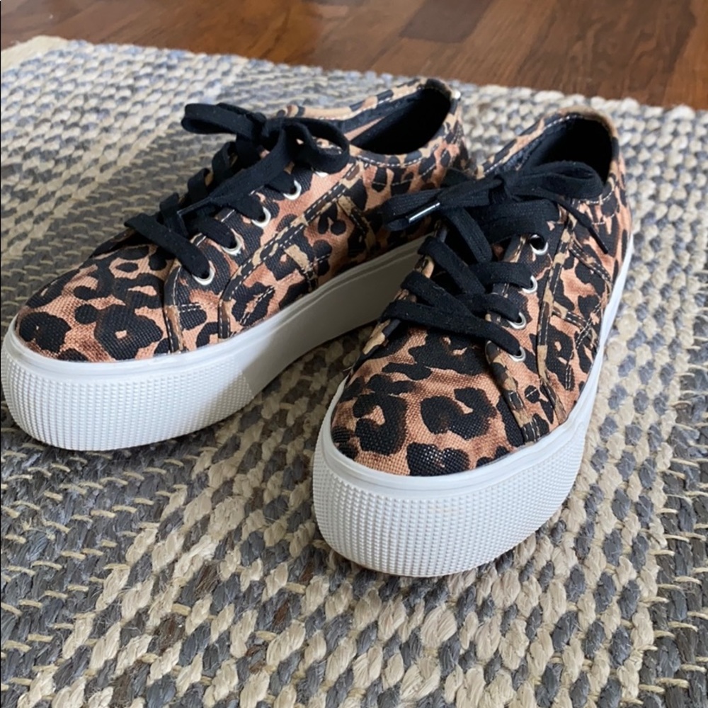Steve Madden Cheetah Platform Sneakers